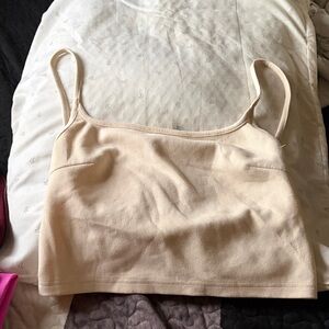 SHEIN Beige Crop Top